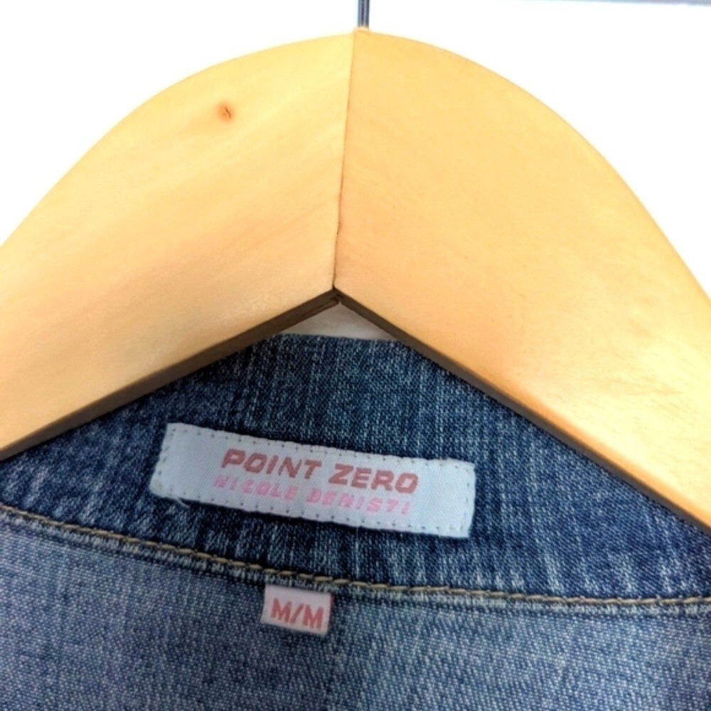 Point Zero Women's (Size) Medium Blue Jean/Denim Jacket With Fitted Silhouette - Picture 5 of 5